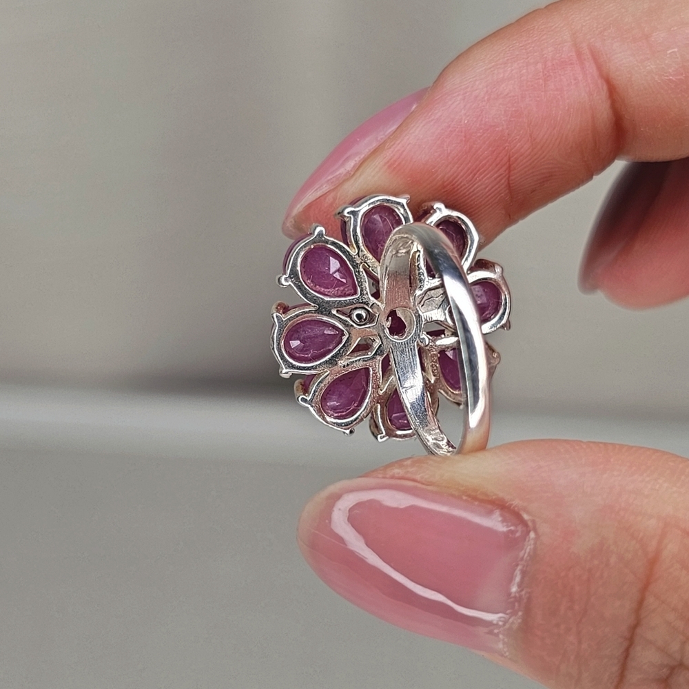 Real Ruby Ring Natural Ruby Size 5 - image 4